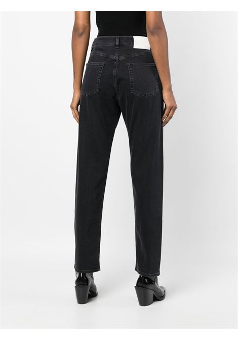 Jeans dritti wular a vita alta in nero Loulou studio - donna LOULOU DE SAISON | WULARWSHDGRY